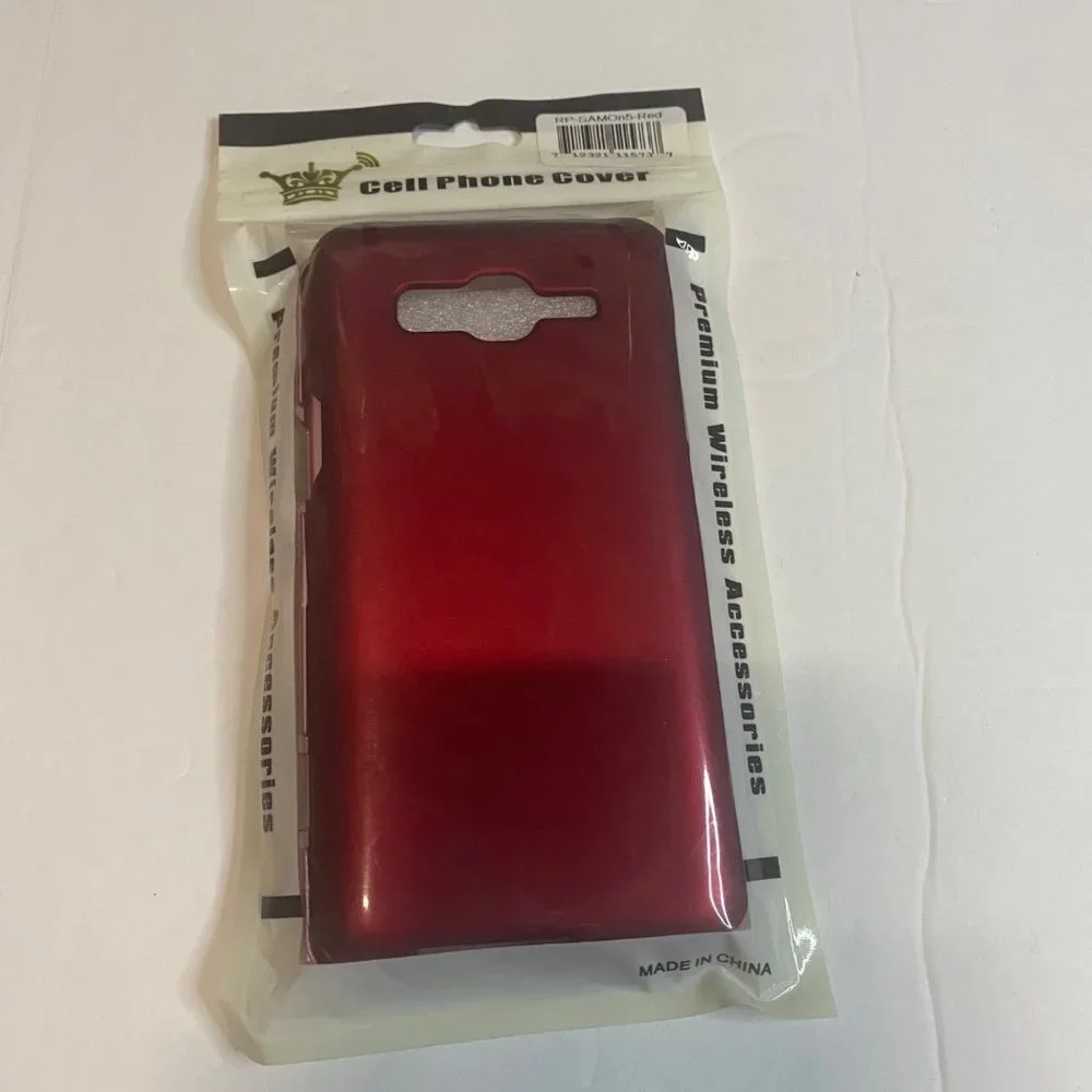 Insten Phone Case Samsung Galaxy On5 Red Hard Snap-on Rubberized Matte Cover